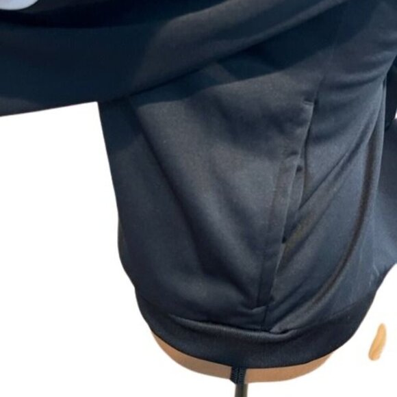 Black Adidas Full-Zip Track Jacket with 2 Front Pockets – Size Medium - Picture 4 of 6